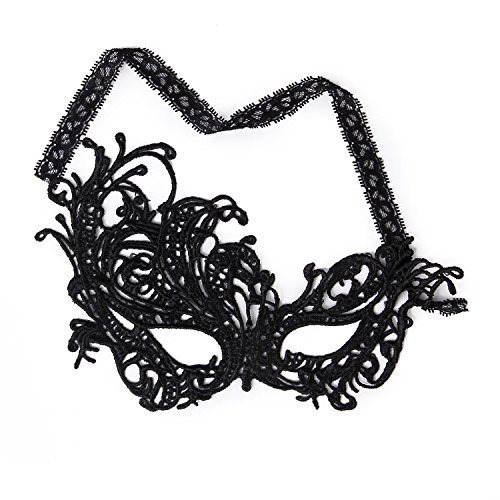 Mocturnity Damen Schwarz Spitze Auge Maske Venezianische Maskerade Lust auf Kleid Partei Maske von Mocturnity