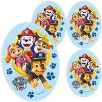 Ovale Tortenaufleger Paw Patrol, 4er Pack von Modecor