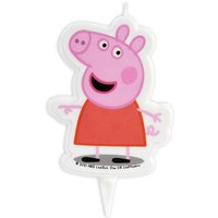 Peppa Pig Tortenkerze mit Einstecker, 7,5cm x 6cm von Modecor