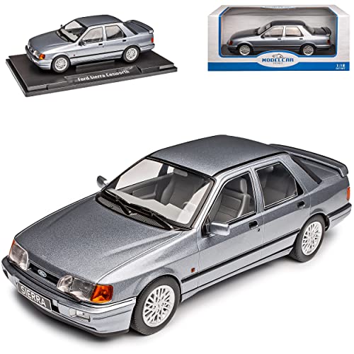 Model Car Group Ford Sierra RS Cosworth Coupe Blau Grau Metallic 1982-1993 1/18 Modell Auto von Model Car Group