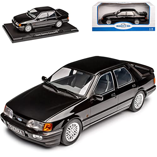 Model Car Group Ford Sierra RS Cosworth Coupe Schwarz 1982-1993 1/18 Modell Auto mit individiuellem Wunschkennzeichen von Model Car Group