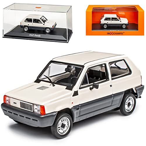 FIAT Panda Typ 141 34 Cream Weiss 1980-2003 1/43 Minichamps Maxichamps Modell Auto mit individiuellem Wunschkennzeichen von Model Car