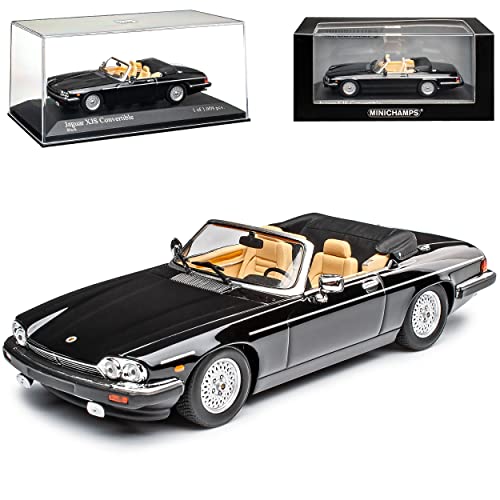 Jaguar XJS Cabrio Schwarz Modell 1975-1996 Version Serie 2 1983-1991 1/43 Minichamps Modell Auto mit individiuellem Wunschkennzeichen von Model Car