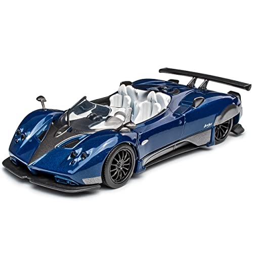 Pagani Zonda HP Barchetta Roadster Cabrio Blau 2017 1/36 Tayumo Modell Auto mit oder ohne individiuellem Wunschkennzeichen von Model Car