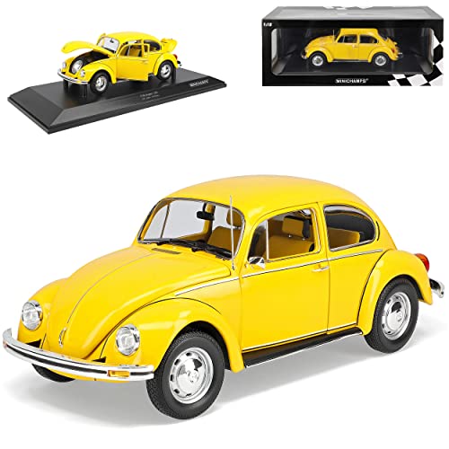 Volkwagen Käfer 1200 Coupe Gelb 1983 1/18 Minichamps Modell Auto von Model Car