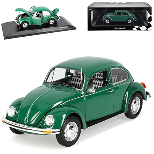 Volkwagen Käfer 1200 Coupe Grün 1983 1/18 Minichamps Modell Auto mit individiuellem Wunschkennzeichen von Model Car