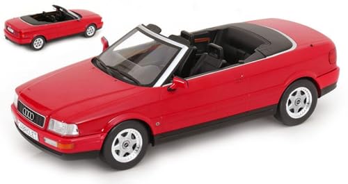 Modell Leiter, kompatibel mit Audi 80 Cabrio 1991 Rot 1:18 Modelgroup MCG18371 von ModelCarGroup