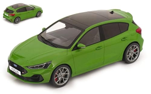 Modell Leiter kompatibel mit Ford Focus ST Green 1:18 Modelgroup MCG18452 von ModelCarGroup