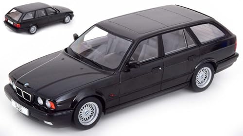 ModelCarGroup 1:18 Maßstabsmodell Auto, BMW 5 (E34) Touring 1991, Schwarz, Erwachsene, Modellbau-Enthusiasten, Unisex von ModelCarGroup