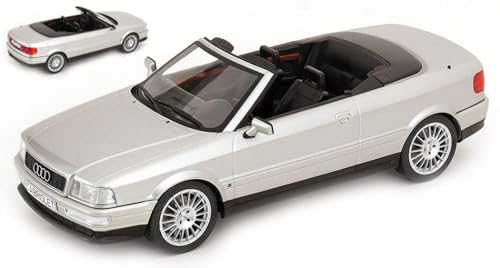 Modelltreppe kompatibel mit Audi 80 Cabrio 1991 Silver 1:18 Modelgroup MCG18373 von ModelCarGroup