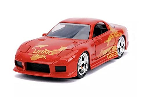 Modell Auto DieCast JL5 MAZDA RX-7 orange von Fast And Furious Part 9 Maßstab 1/32 von ModelToyCars