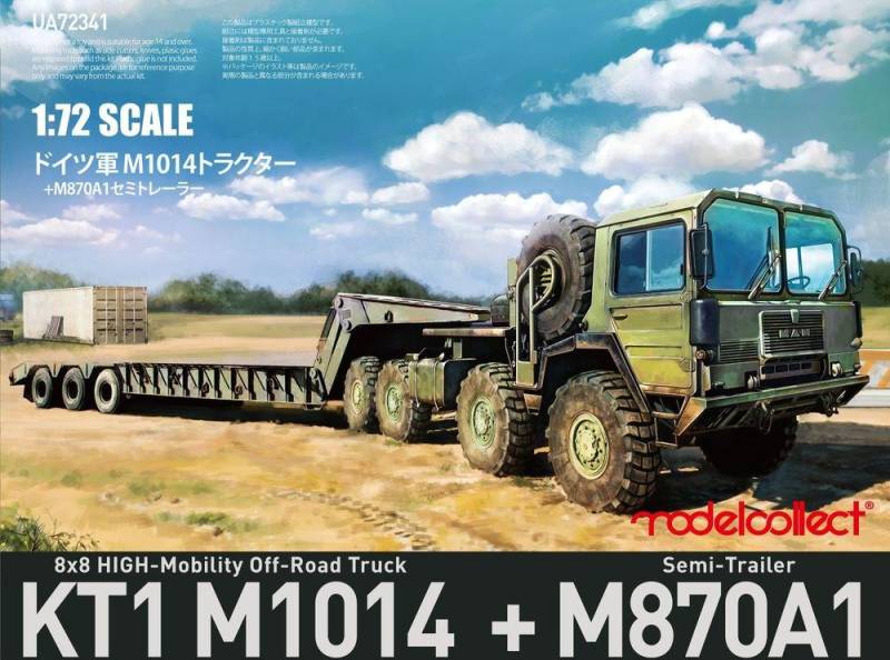 German MAN KAT1M1014 8*8 HIGH-Mobility off-road truck with M870A1 semi-trailer von Modelcollect