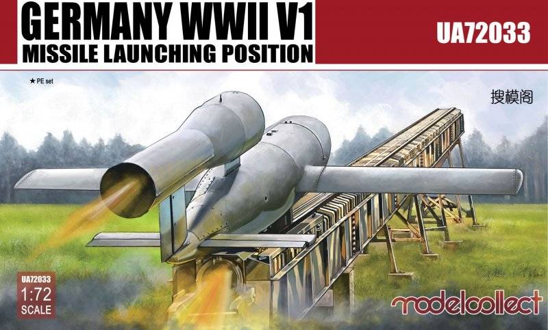 Germany WWII V1 Missile launching positi 2 in 1 von Modelcollect