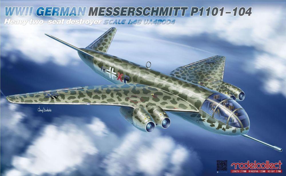 WWII German Messerschmitt P1101-104 - Heavy two-seat destroyer von Modelcollect