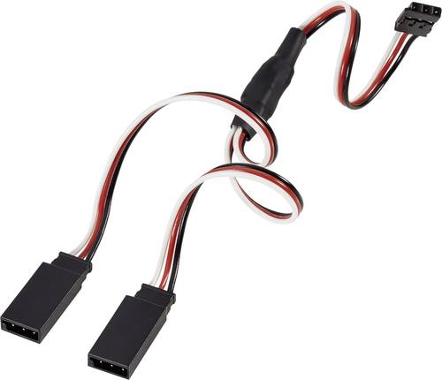 Modelcraft Servo Y-Kabel [2x Futaba-Stecker - 1x Futaba-Buchse] 30.00cm 0.14mm² von Modelcraft