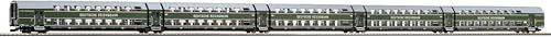 Piko 53124 H0-Doppelstock-Gliederzug, 5-teilig, DGBe12, DR, Ep.III von Modellbahnshop Korn