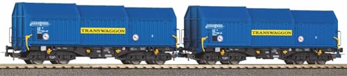 Piko 58296 H0-2er Set Teleskophaubenwagen, Transwaggon, Ep.V von Modellbahnshop Korn