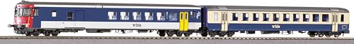 Piko 94460 N-2er Set Steuerwagen BDt und Personenwagen EW I 1./2. Klasse, BLS, Ep.V von Modellbahnshop Korn