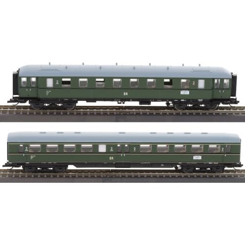 Tillig 01084 TT 2er Set Personenwagen 'D 118 Leipzig-Köln', DR, Ep.III von Modellbahnshop Korn