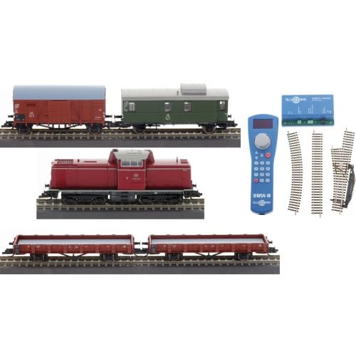 Tillig 01213 Digital Einsteigerset-Güterzug mit Modellgleisoval der DB, Ep. III von Modellbahnshop Korn