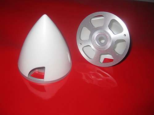 Modellbau Berthold Spinner 38-76 mm 2 Blatt Weiss in 1a Qualität Gröse Wählbar (63 mm Weis, weis) von Modellbau Berthold