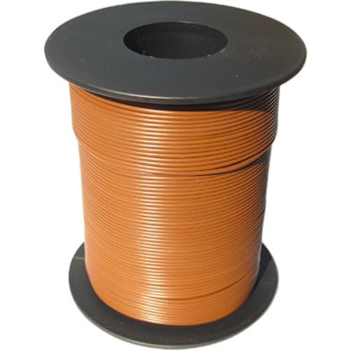 100 Meter LIY Kabel Litze 0,14mm² flexibel Kupferlitze Schaltlitze braun von Modellbau Schönwitz