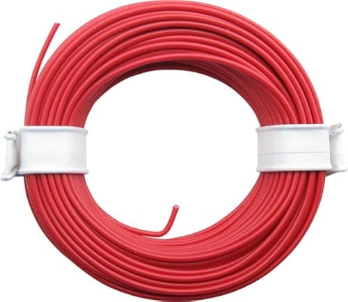 51015 Miniaturkabel Litze flexibel LIY 0,25mm² (rot) 10 Meter von Modellbau Schönwitz