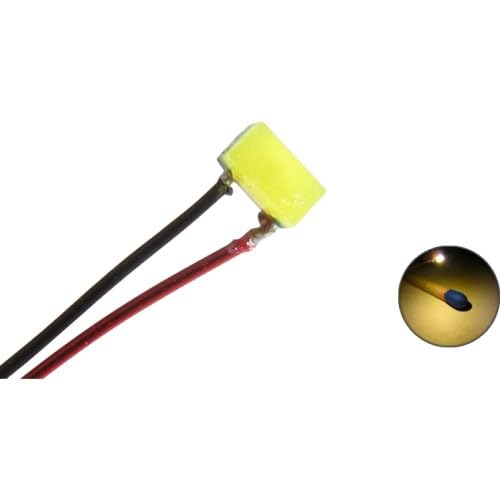 Modellbau Schönwitz 50201 LED SMD 0402 mit Kupferlackdraht Draht Kabel warmweiß (10er Pack) von Modellbau Schönwitz