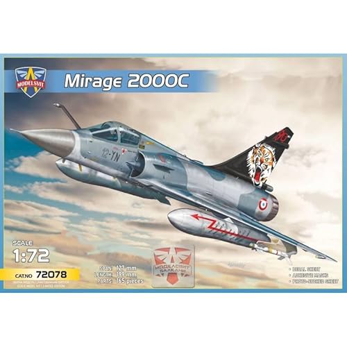 Modelsvit - Modellbau Flugzeug Mirage 2000c (EC 1/12 Zoll Cambresis Squadron) 72078| 1:72 Modellbau Panzer Promo von Modelsvit