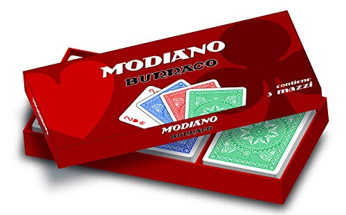 Modiano Buraco Spielkarten 3 Kartendecks für 6 Spieler Modiano Buraco Spielkarten 3 Kartendecks für 6 Spieler von Modiano