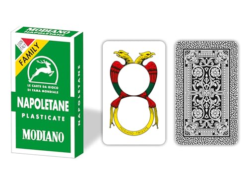 Modiano Neapolitanische Grün Family Spielkarten 300034 von Modiano