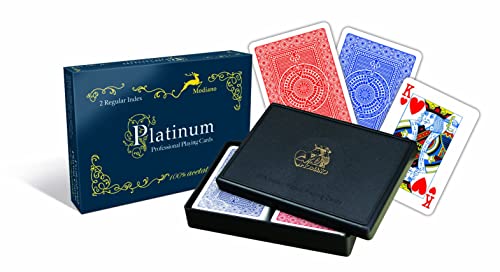 Modiano 2 Regular Index Ramino Platinum Spielkarten von Modiano