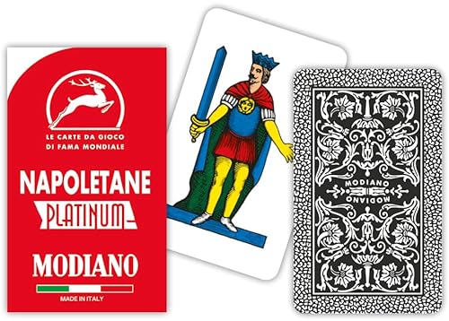 Modiano Napoletan rot 100% Platinum Kunststoff von Modiano