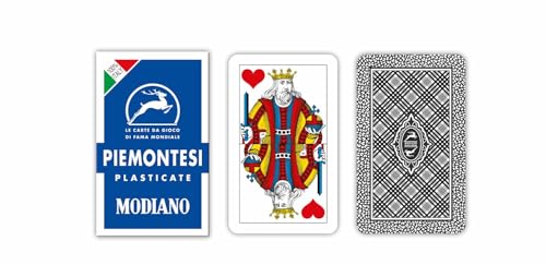 Modiano Piemontesi 3 Regionale Spielkarten Blau 300060 von Modiano