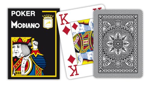 Modiano 3004881 Poker 4 Jumbo Index, Schwarz von Modiano