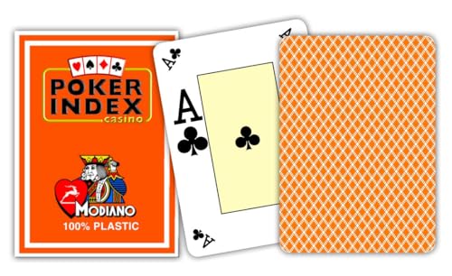 Modiano Spielkarten – Kartenspiel (Poker Index) (Version in Italienisch) von Modiano