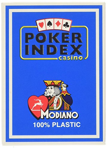 Modiano Texas Poker 4 Mini Index blau Texas Poker von Modiano