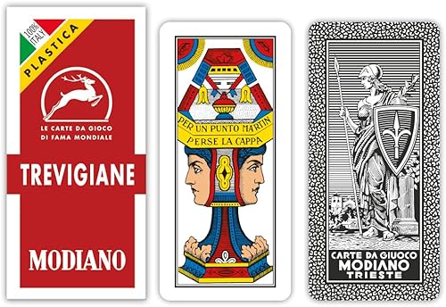 Modiano Regionale Trevigiane Spielkarten 100% Kunststoff von Modiano