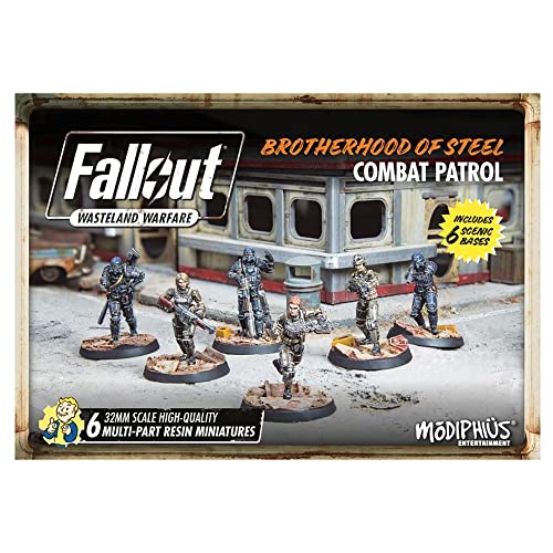 Modiphius Entertainment | Fallout Wasteland Warfare | Brotherhood of Steel: Combat Patrol | Miniatures | Unpainted von Flat River Group