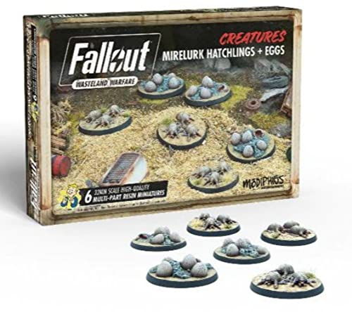 Modiphius Entertainment | Fallout Wasteland Warfare | Creatures: Mirelurk Hatchlings and Eggs | Miniatures | Unpainted von Modiphius