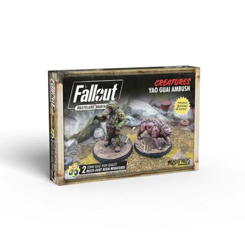 Modiphius Entertainment | Fallout Wasteland Warfare | Creatures: Yao Guai Ambush | Miniatures | Unpainted von Flat River Group