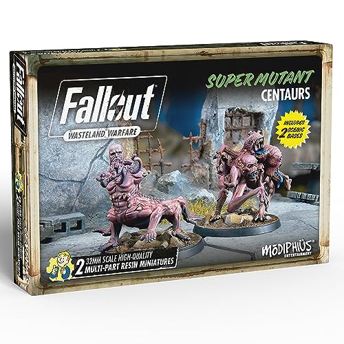 Modiphius Entertainment | Fallout Wasteland Warfare | Super Mutants: Centaurs | Miniatures | Unpainted von Modiphius