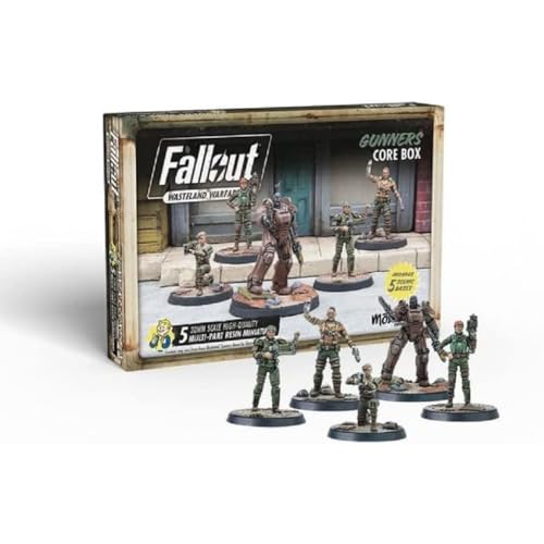 Modiphius Entertainment | Fallout Wasteland Warfare | Gunners: Core Box | Miniatures | Unpainted von Modiphius