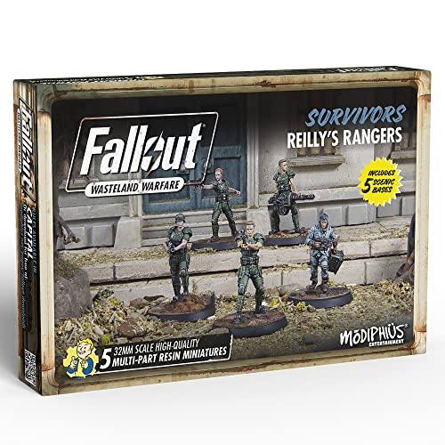 Modiphius Entertainment | Fallout Wasteland Warfare | Survivors: Reilly's Rangers | Miniatures | Unpainted von Modiphius