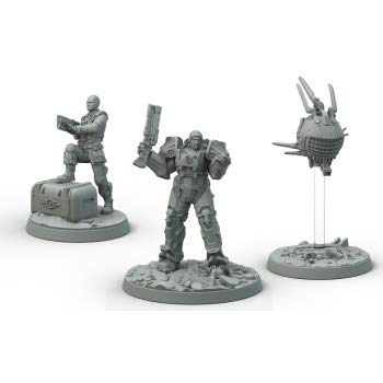 Modiphius Fallout: Wasteland Warfare - Knight-Captain Cade and Paladin Danse englisch von Modiphius