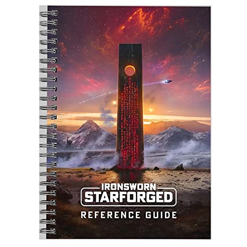 Ironsworn: Starforged - Referenzhandbuch - Wire-Bound RPG-Erweiterungsbuch, Modiphius Entertainment, Human Centric Science Fiction, 127 Seiten, 15,2 x 22,9 cm, bunte Illustrationen, neue Ressourcen von Modiphius