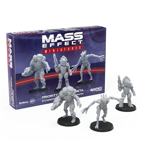 Mass Effect Priority Threats Beta-Harz-Sammler-Miniatur-Set – Rüsten Sie Ihr Spiel mit Tisch-Miniaturen auf. Ab 14 Jahren, 1–4 Spieler, 45–90 Minuten Spielzeit, hergestellt von Modiphius Entertainment von Modiphius