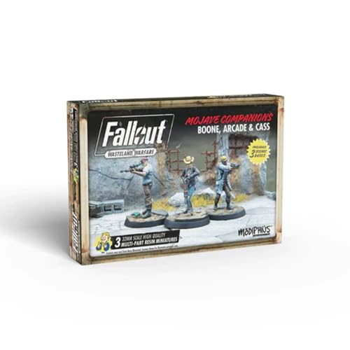 Modiphius Entertainment | Fallout Wasteland Warfare | Boone, Arcade and Cass | Miniatures | Unpainted von Modiphius