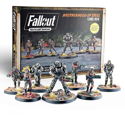 Modiphius Entertainment | Fallout Wasteland Warfare | Brotherhood of Steel: Core Box | Miniatures | Unpainted von Modiphius