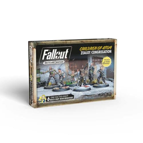 Modiphius Entertainment | Fallout Wasteland Warfare | Children of Atom Zealot Congregation | Miniatures | Unpainted von Modiphius